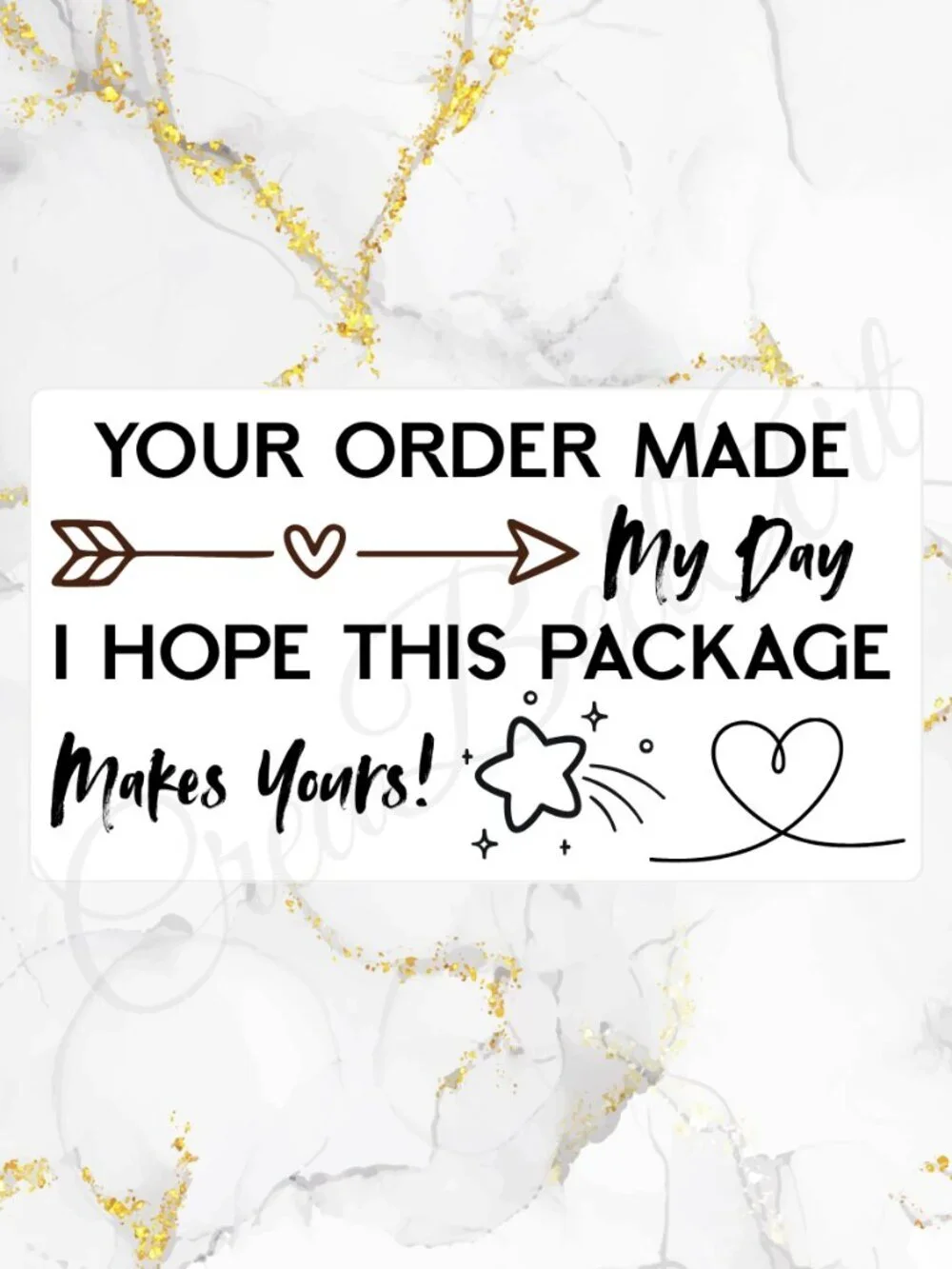 100 Thank you Stickers for Packaging | Small Business Labels